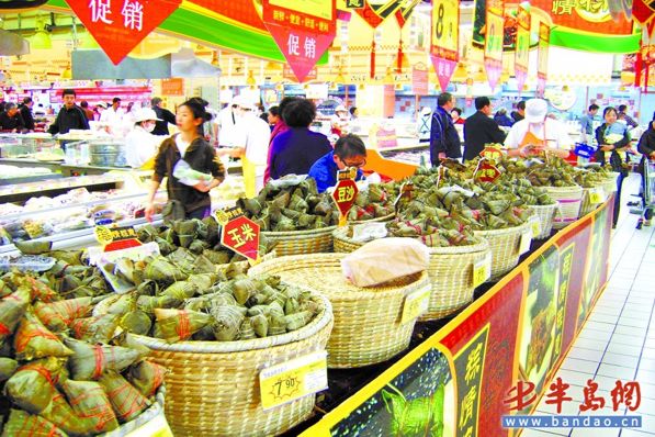 京城超市粽子销售火爆